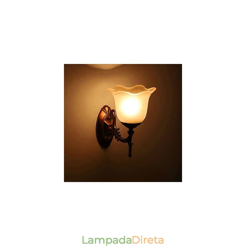 Luminárias de parede estilo europeu ou americano, modernas e contemporâneas, galvanizadas, para proteção dos olhos