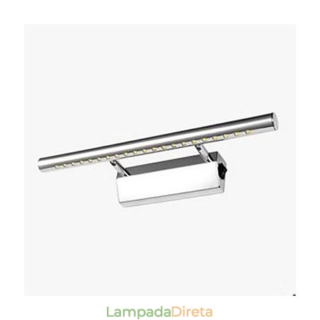 Recurso de aço inoxidável para iluminação de banheiro com luz ambiente Luz de parede Recurso de aço inoxidável para iluminação de banheiro com luz ambiente Luz de parede