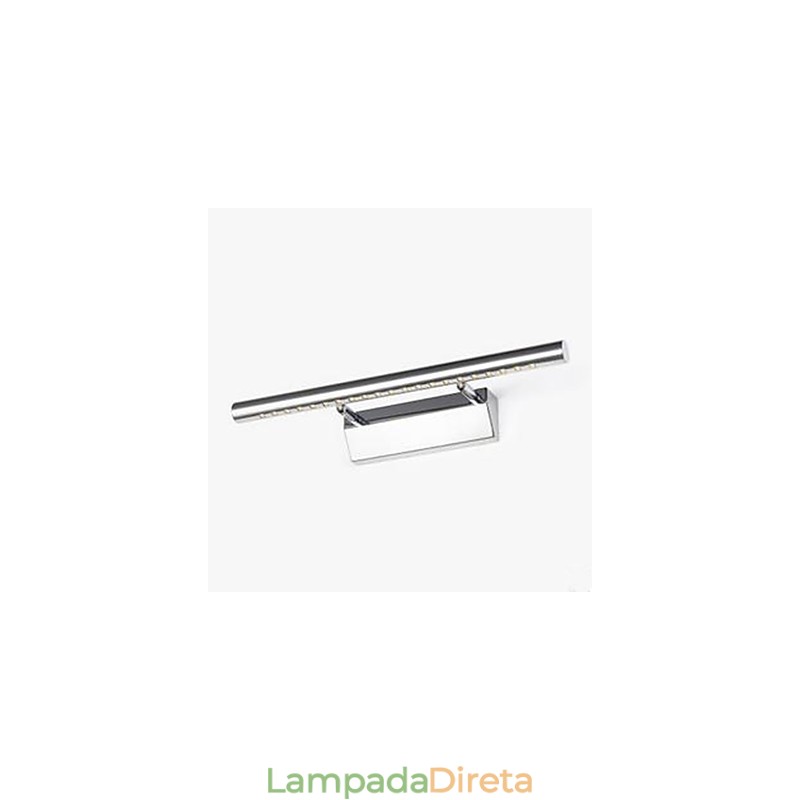 Recurso de aço inoxidável para iluminação de banheiro com luz ambiente Luz de parede