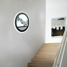 Luminária de parede criativa para cabeceira de quarto, luminária de acrílico para corredor de entrada, lâmpada simples e moderna para escada e varanda