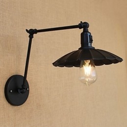 Recurso de pintura country vintage para luminária de parede com braço oscilante estilo mini