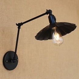 Recurso de pintura country vintage para luminária de parede com braço oscilante estilo mini