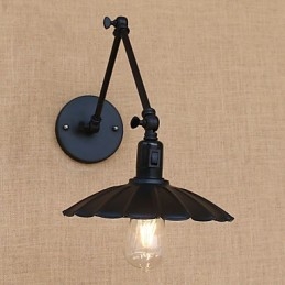 Recurso de pintura country vintage para luminária de parede com braço oscilante estilo mini