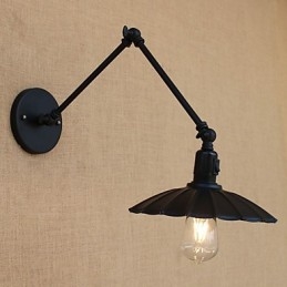 Recurso de pintura country vintage para luminária de parede com braço oscilante estilo mini