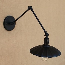 Recurso de pintura country vintage para luminária de parede com braço oscilante estilo mini