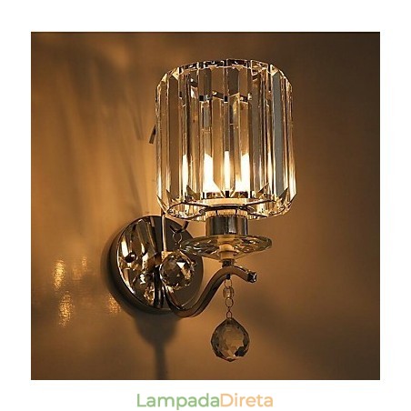 Cristal Moderno Contemporâneo Galvanizado Destaque Uplight Arandelas de Parede Luz de Parede Cristal Moderno Contemporâneo Galvanizado Destaque Uplight Arandelas de Parede Luz de Parede