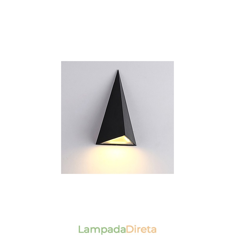 Novidade integrada, recurso moderno e contemporâneo para arandelas de parede de luz ambiente estilo mini, luminária de parede externa à prova d'água