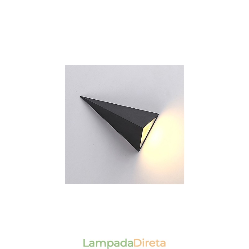Novidade integrada, recurso moderno e contemporâneo para arandelas de parede de luz ambiente estilo mini, luminária de parede externa à prova d'água