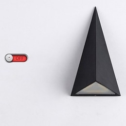 Novidade integrada, recurso moderno e contemporâneo para arandelas de parede de luz ambiente estilo mini, luminária de parede externa à prova d'água