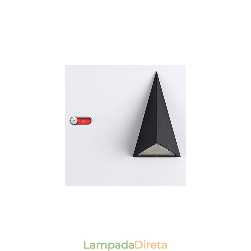 Novidade integrada, recurso moderno e contemporâneo para arandelas de parede de luz ambiente estilo mini, luminária de parede externa à prova d'água