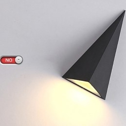 Novidade integrada, recurso moderno e contemporâneo para arandelas de parede de luz ambiente estilo mini, luminária de parede externa à prova d'água