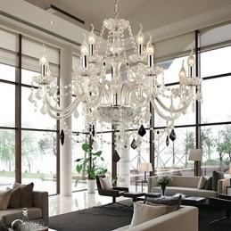 Lustre de cristal moderno e contemporâneo