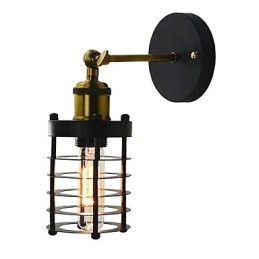 Pintura retrô country vintage simples para arandelas de parede com luz ambiente estilo mini