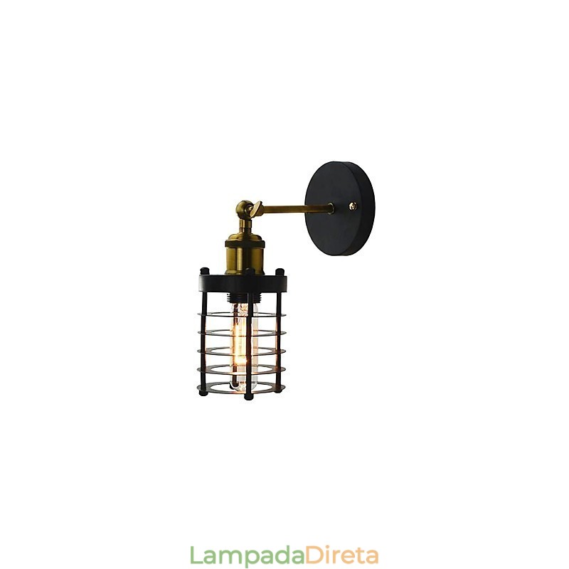 Pintura retrô country vintage simples para arandelas de parede com luz ambiente estilo mini