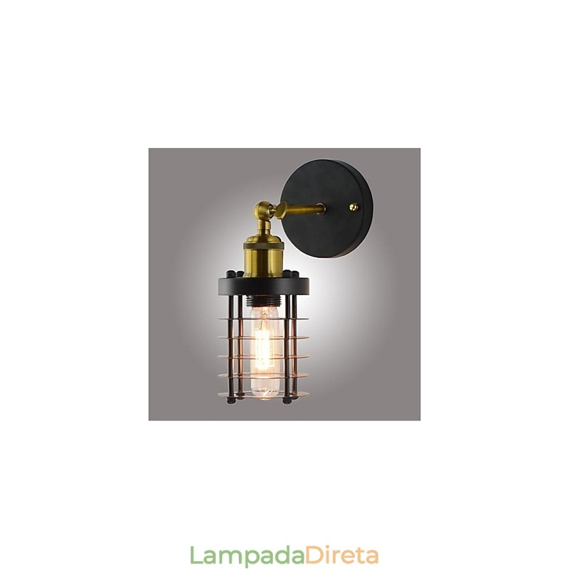 Pintura retrô country vintage simples para arandelas de parede com luz ambiente estilo mini