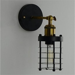 Pintura retrô country vintage simples para arandelas de parede com luz ambiente estilo mini