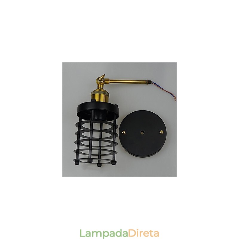 Pintura retrô country vintage simples para arandelas de parede com luz ambiente estilo mini