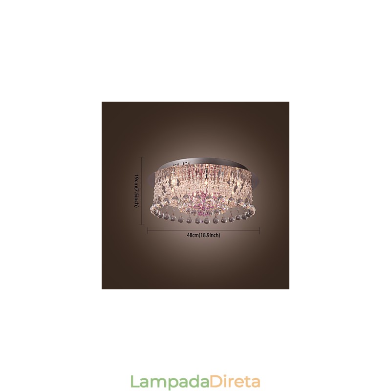 Lustre de Cristal de Luxo com 12 luzes Louis Design