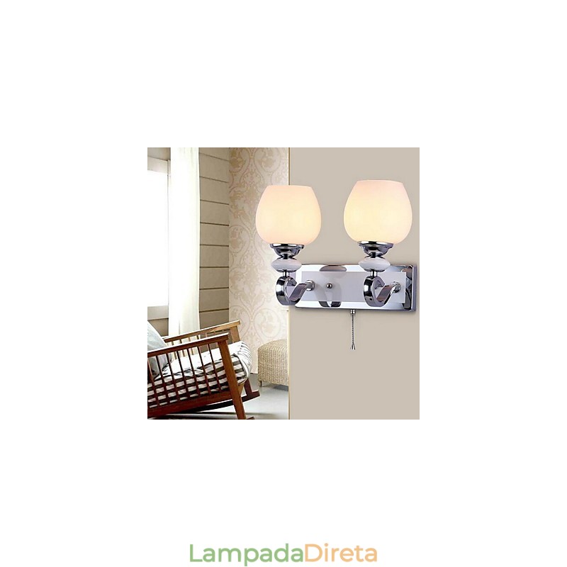 Luminária de parede moderna contemporânea galvanizada Uplight