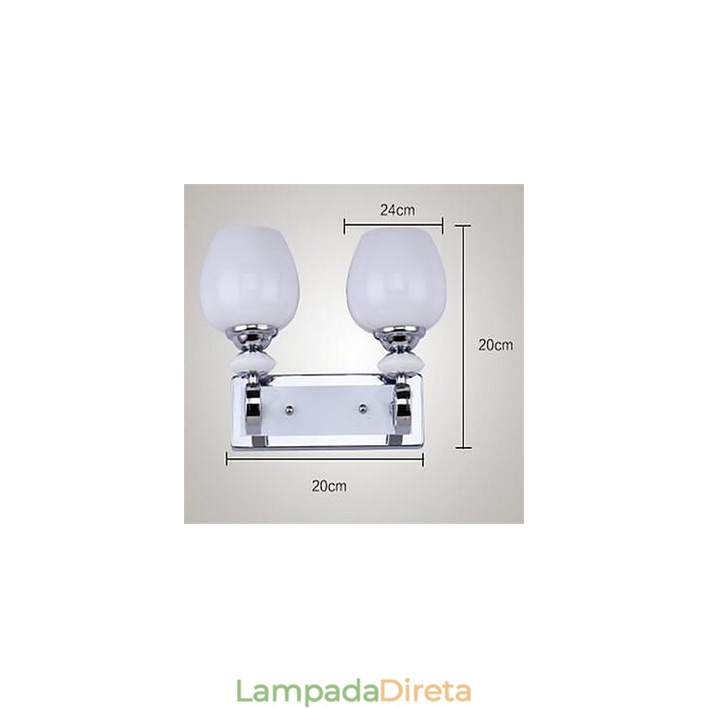 Luminária de parede moderna contemporânea galvanizada Uplight