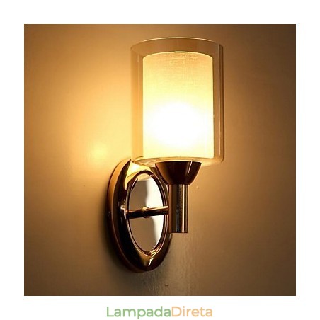 Luminária de parede moderna contemporânea galvanizada Uplight Luminária de parede moderna contemporânea galvanizada Uplight