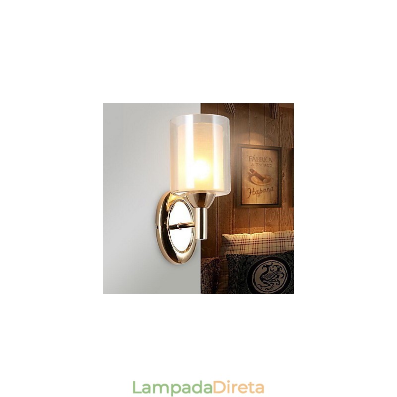 Luminária de parede moderna contemporânea galvanizada Uplight