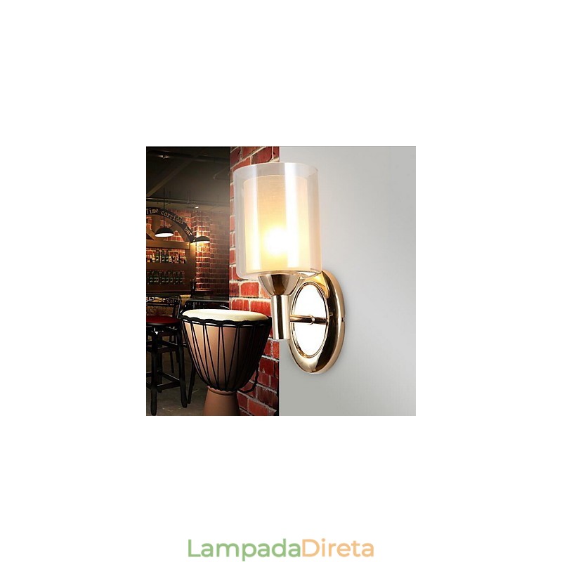 Luminária de parede moderna contemporânea galvanizada Uplight