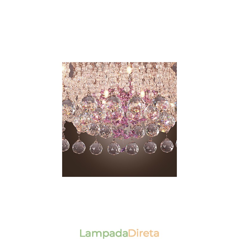 Lustre de Cristal de Luxo com 12 luzes Louis Design