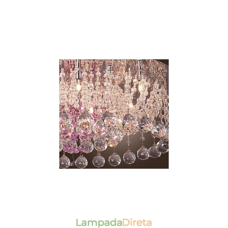 Lustre de Cristal de Luxo com 12 luzes Louis Design
