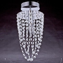 Luminárias de Teto 1 Luz Cristal Artístico Aço Inoxidável Chapeamento