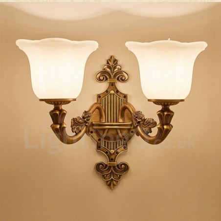 2 Luzes Tradicionais Clássicas Sala de Estar Sala de Jantar Quarto de Cama Metal Luxo Luminárias de Parede Internas 2 Luzes Tradicionais Clássicas Sala de Estar Sala de Jantar Quarto de Cama Metal Luxo Luminárias de Parede Internas