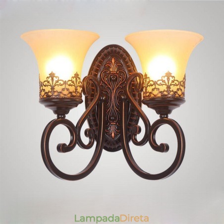 Arandelas de parede internas de metal para sala de estar e sala de jantar rústicas Arandelas de parede internas de metal para sala de estar e sala de jantar rústicas
