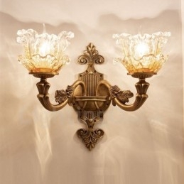 2 Luzes Tradicionais Clássicas Sala de Estar Sala de Jantar Quarto de Dormir Metal Apliques de Parede Internos