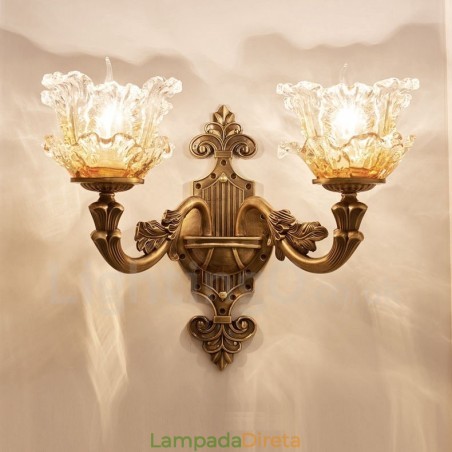 2 Luzes Tradicionais Clássicas Sala de Estar Sala de Jantar Quarto de Dormir Metal Apliques de Parede Internos 2 Luzes Tradicionais Clássicas Sala de Estar Sala de Jantar Quarto de Dormir Metal Apliques de Parede Internos