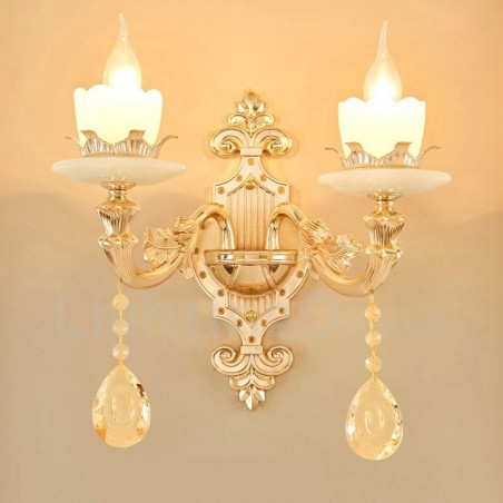 2 Luzes Tradicionais Clássicas Sala de Estar Sala de Jantar Quarto de Dormir Metal Apliques de Parede Internos 2 Luzes Tradicionais Clássicas Sala de Estar Sala de Jantar Quarto de Dormir Metal Apliques de Parede Internos