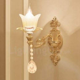 Luminária de parede interna tradicional clássica de luz única para sala de estar, sala de jantar, quarto, vela de metal