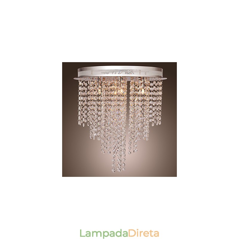 Mini estilo moderno e contemporâneo de cristal galvanizado metal montagem embutida