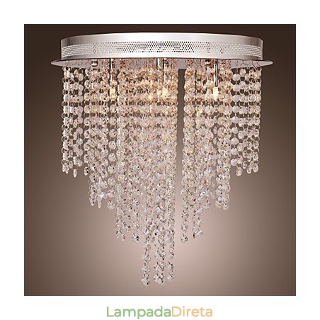 Mini estilo moderno e contemporâneo de cristal galvanizado metal montagem embutida Mini estilo moderno e contemporâneo de cristal galvanizado metal montagem embutida