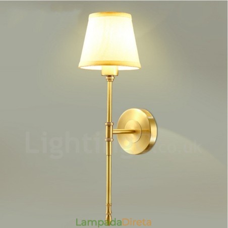 Apliques de parede para interiores de cobre clássico tradicional de luz única Apliques de parede para interiores de cobre clássico tradicional de luz única