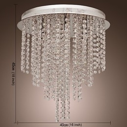 Mini estilo moderno e contemporâneo de cristal galvanizado metal montagem embutida