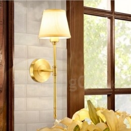 Apliques de parede para interiores de cobre clássico tradicional de luz única