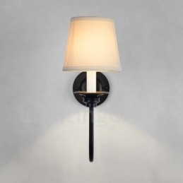 Apliques de parede clássicos tradicionais de luz única para interiores