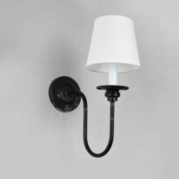 Apliques de parede clássicos tradicionais de luz única para interiores