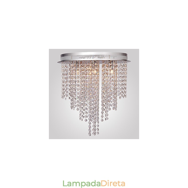 Mini estilo moderno e contemporâneo de cristal galvanizado metal montagem embutida