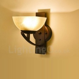 Apliques de parede clássicos tradicionais de luz única para interiores