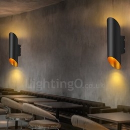 Luminárias de parede de liga de alumínio de montagem embutida contemporânea moderna