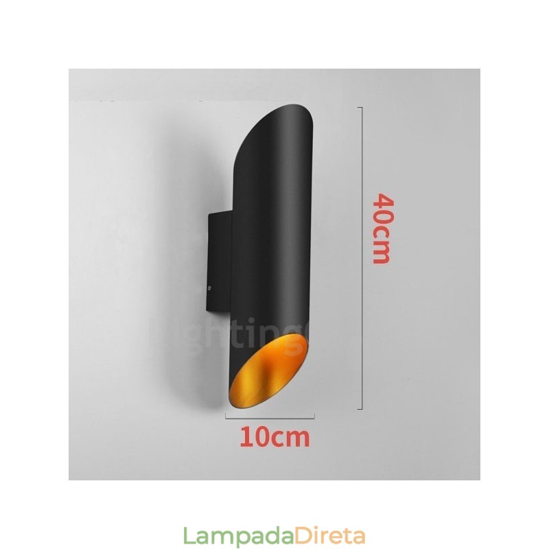 Luminárias de parede de liga de alumínio de montagem embutida contemporânea moderna