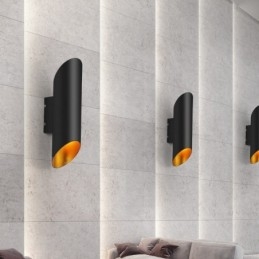 Luminárias de parede de liga de alumínio de montagem embutida contemporânea moderna