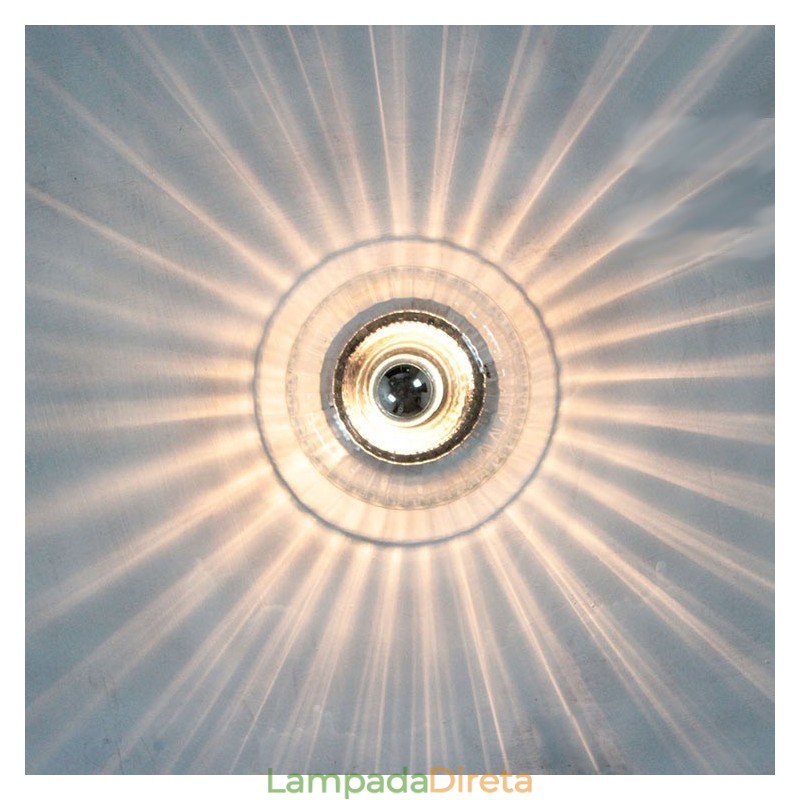 Arandelas de parede de lâmpada sem sombras Luz de teto contemporânea moderna