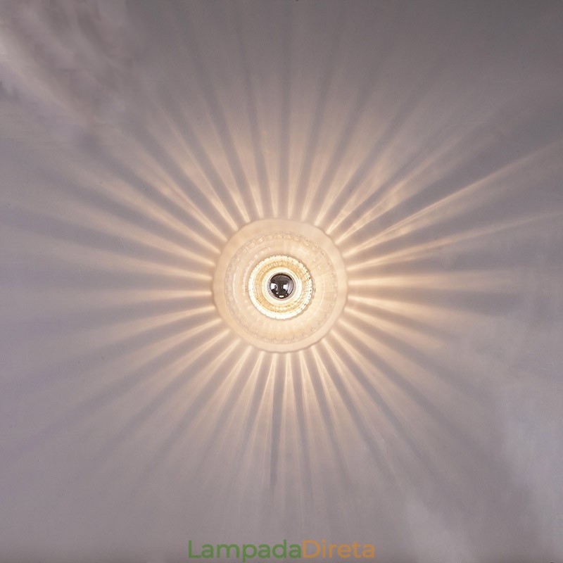 Arandelas de parede de lâmpada sem sombras Luz de teto contemporânea moderna